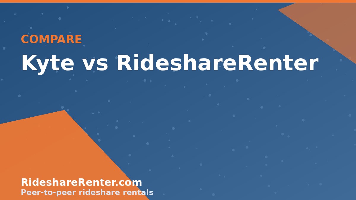 Kyte vs RideshareRenter for Uber Drivers: Who Wins on Total Cost in 2026